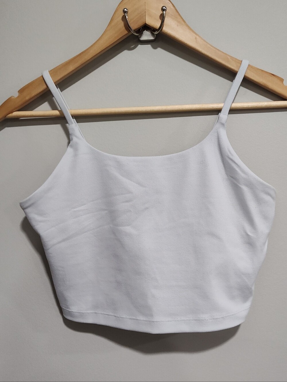 Women's Avia Padded Sport Crop Tank Top, Grey, Large